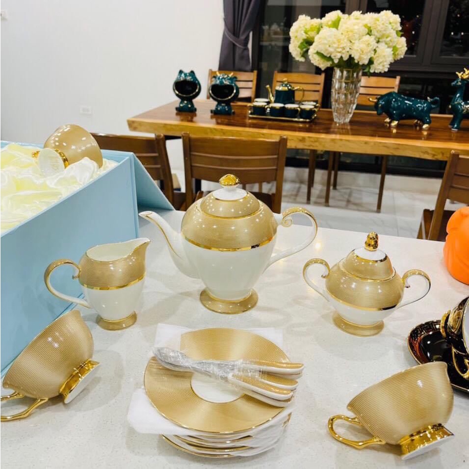 Ấm Chén Sứ Xương Cao Cấp. Bộ Ấm Trà Sứ Xương