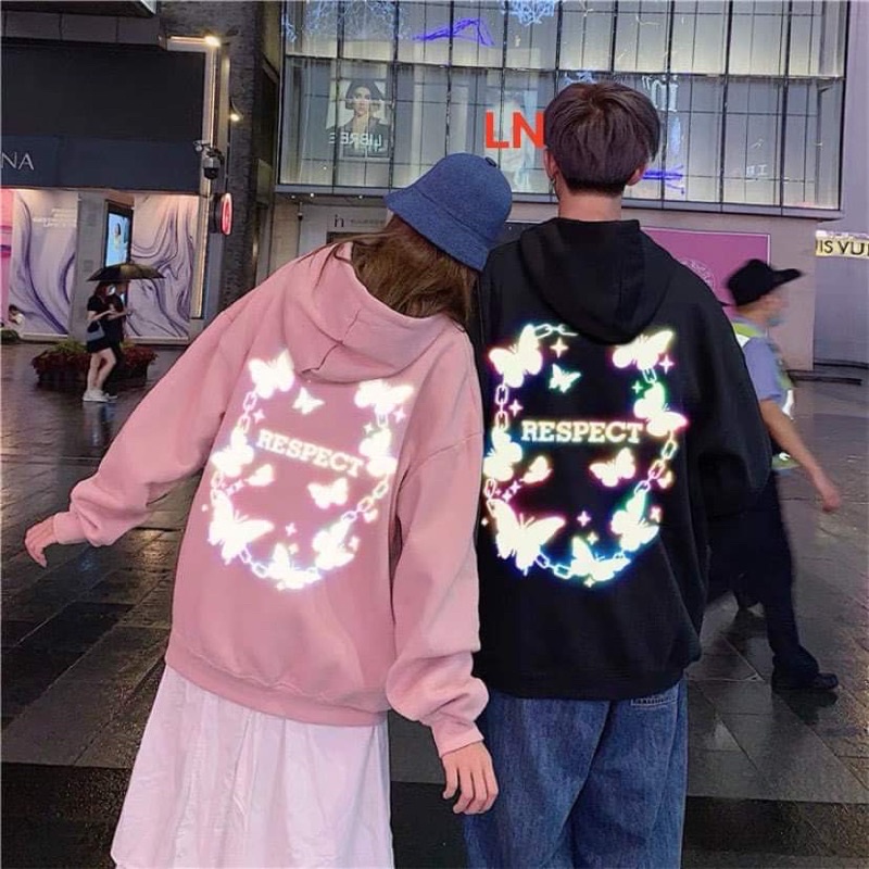 Áo hoodie bướm RESPEC phản quang TH6
