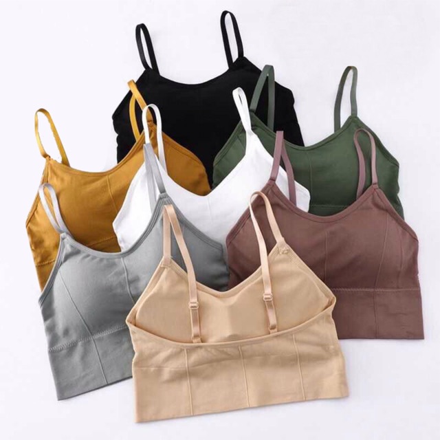 Áo bra nữ - áo bra len gân tăm chất đẹp 2 dây hở lưng siêu hot ABU1 | BigBuy360 - bigbuy360.vn