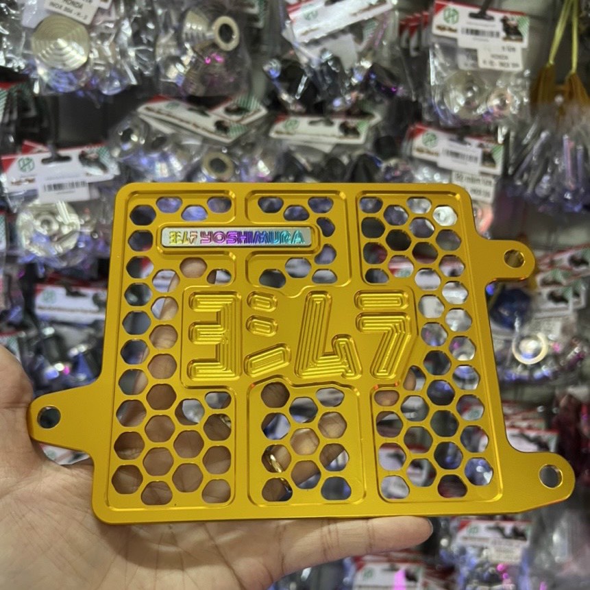 Che két nước Vario, Click, AB, Sh mode, SHVN nhôm cnc mẫu Yoshimura (không kèm ốc)