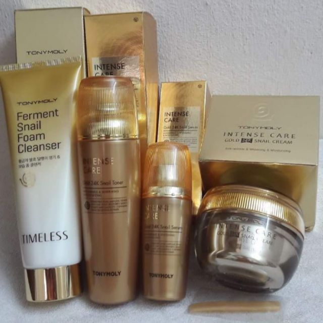 Combo dưỡng da ốc sên vàng 24k Tony Moly có