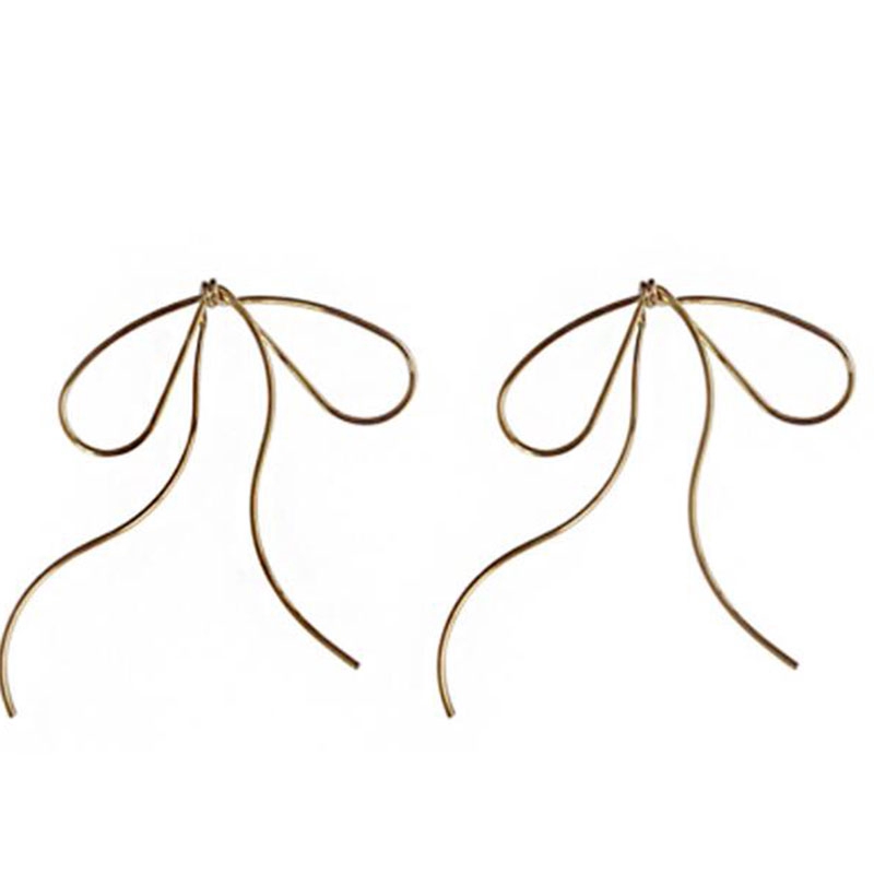 Khuyên tai dáng dài hình nơ phong cách Hàn Quốc dành cho phái đẹp