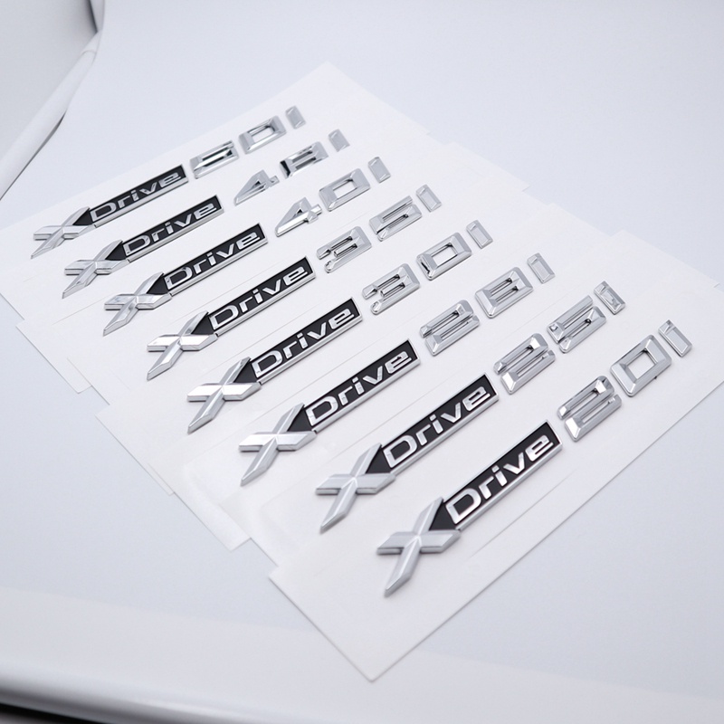 Miếng Dán Trang Trí Hông Xe Hơi BMW Xdrive 18i 20i 23i 25i 28i 30i 35i 40i 45i 50i 55i 48i