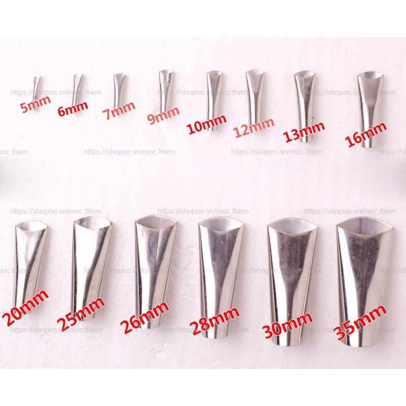 Bộ 14 đầu vòi bắn, bơm keo Silicon,keo bê tông bằng Inox chống mài mòn