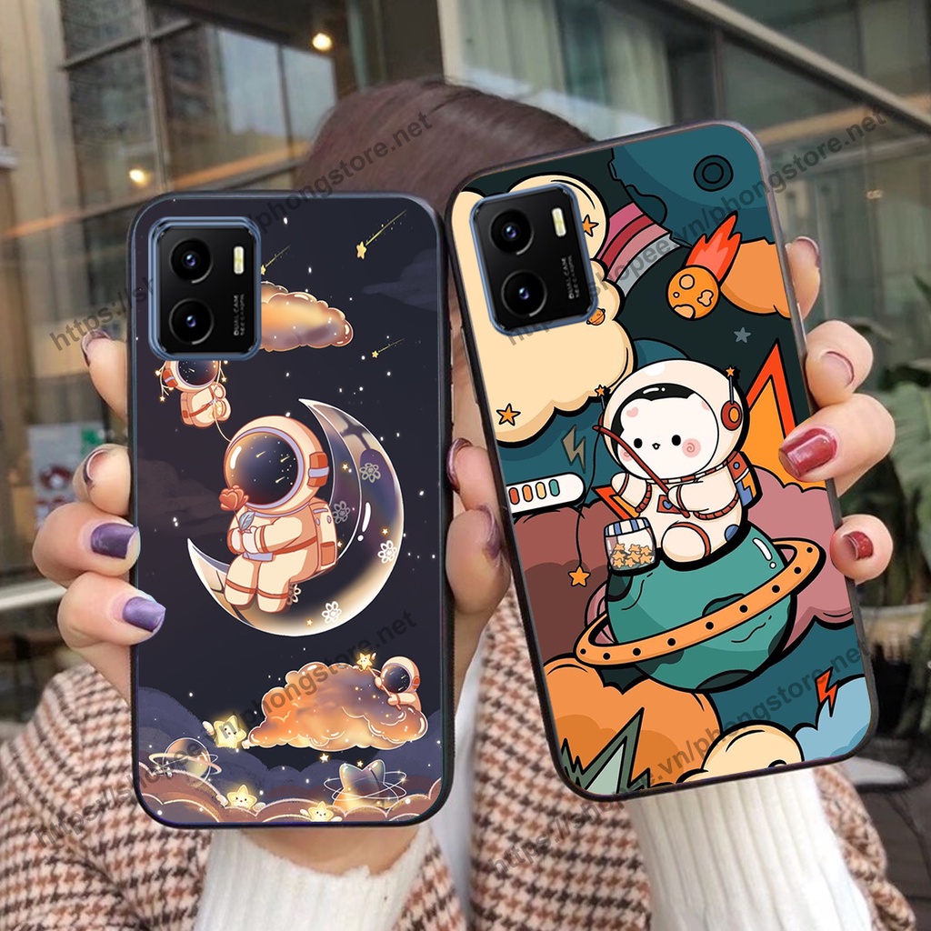Ốp lưng Vivo Y15s vũ trụ phi hành gia cực hot siêu cute-rẻ-bền