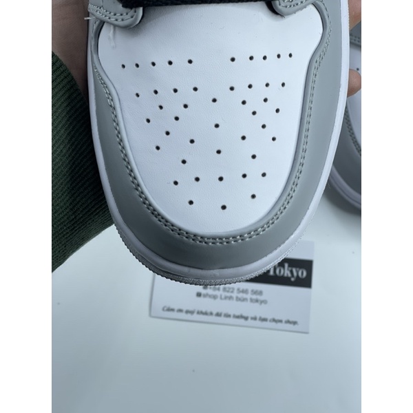 Giày Sneaker smoke grey Cao Cổ cao Mid Xám kèm phụ kiện
