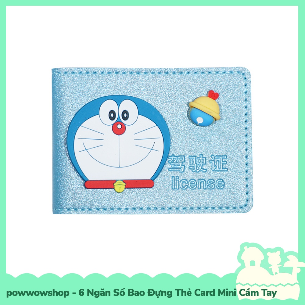 [Sẵn VN - Hỏa Tốc] 6 Ngăn Sổ Bao Thẻ Da PU Đựng Card, Amiibo Mini Cầm Tay Phong Cách Nhật Vật Hoạt Hình