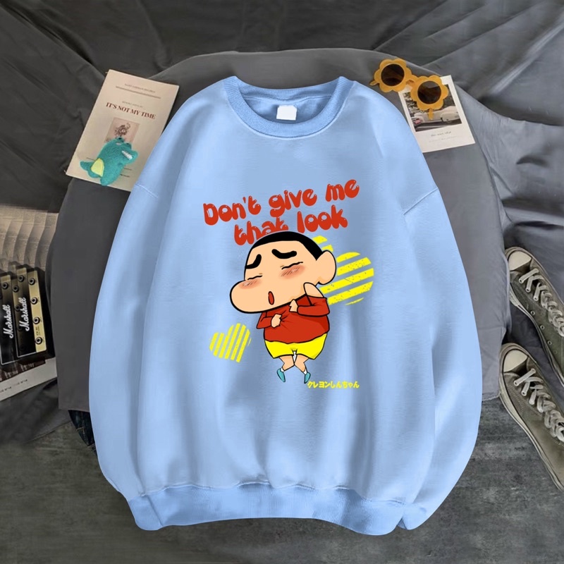 ÁO SWEATER NỈ UNISEX IN SHIN DONT GIVE ME CỰC ĐẸP THỜI TRANG BB HOODIE