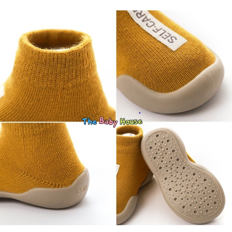 Giày Tất Vớ Tập Đi Cho Bé 💛 𝐅𝐑𝐄𝐄𝐒𝐇𝐈𝐏💛 Giày Bún Đế Mềm Chống Trượt Phong Cách Hàn Quốc Cho Bé 0-18 tháng tuổi