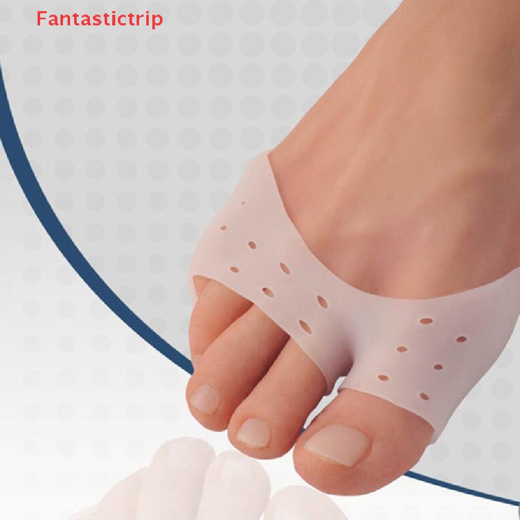 Cặp Đệm Tách Ngón Chân Bằng Silicon Giúp Giảm Đau Khi Đi Giày Cao Gót Tiện Dụng Mới