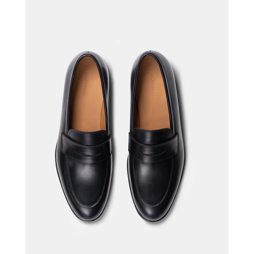 Giày lười nam kiểu dáng sang trọng Penny Loafers thương hiệu Leonardo | BigBuy360 - bigbuy360.vn