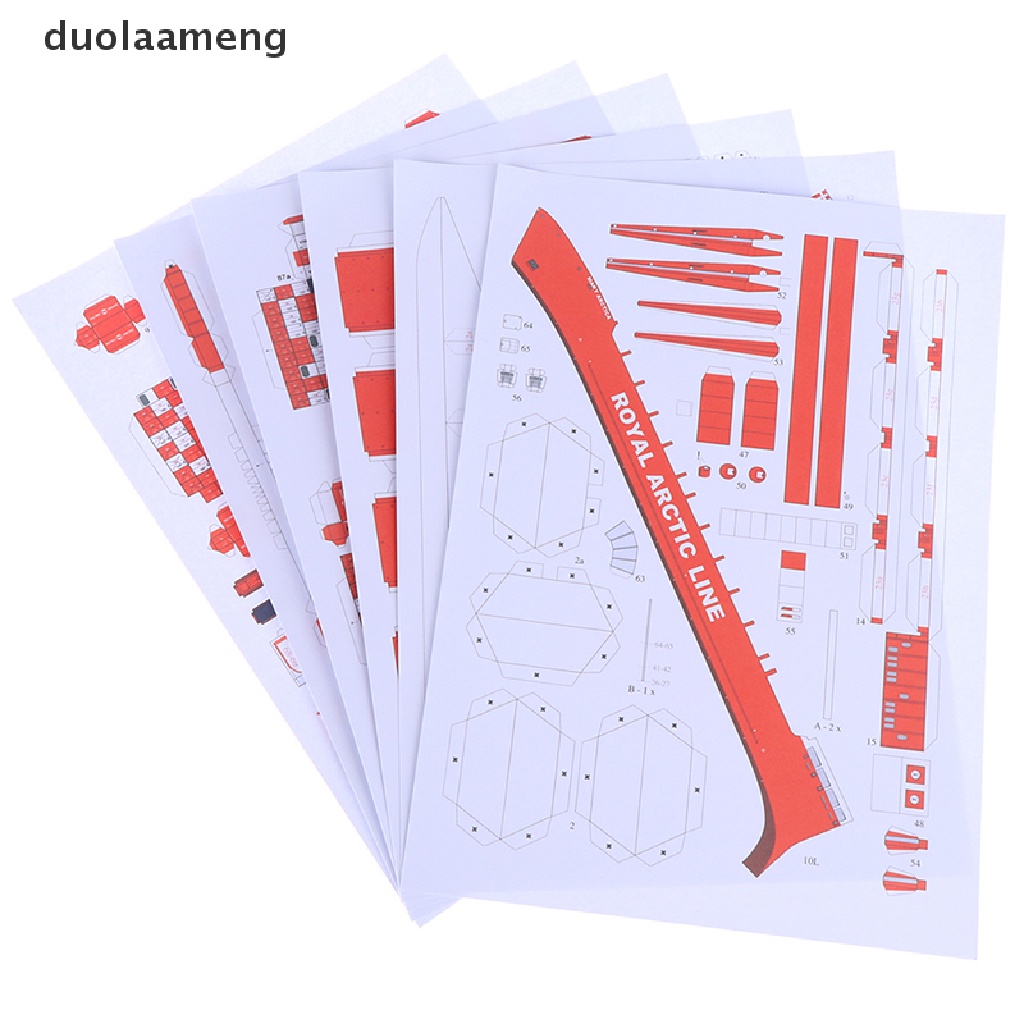 Mô Hình Tàu Chiến MARY ARCTICA Bằng Giấy Tỉ Lệ 1: 400