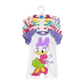 Set 5 áo liền quần tay ngắn cho bé gái baby wear