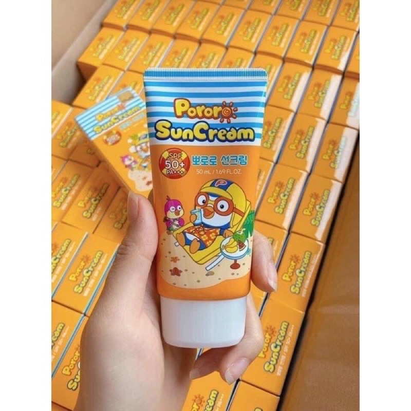 Kem chống nắng Pororo của Hàn Quốc dành cho trẻ sơ sinh và em bé đến 15 tuổi.