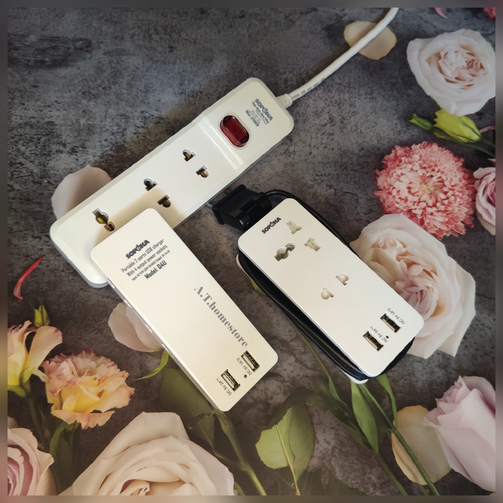 Ổ cắm điện thông minh, Ổ điện SOPOKA Q2U Q4U tích hợp cổng USB tiện lợi