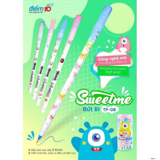 30 Cây trong hộp Bút Bi Đùn Sweet Me Điểm 10 | TP-08