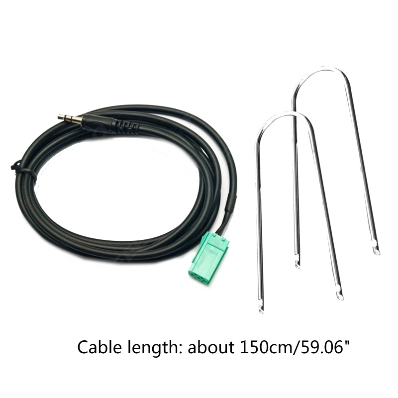 Cáp Âm Thanh AUX Màu Đen Giắc Cắm 3.5mm Chuyên Dụng Cho Xe Hơi