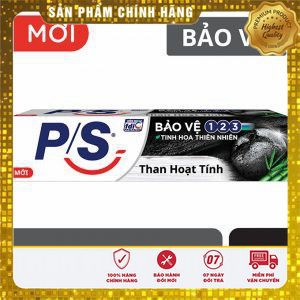 Kem đánh răng PS bảo vệ 123 than hoạt tính 180g