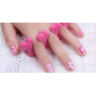 2 Chiếc Dụng cụ tách ngón tay làm nail móng tiện lợi
