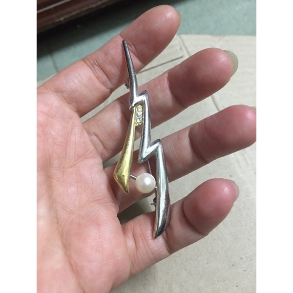 Cài áo kiểu 2 màu phối trai thật 7 li khắc hiệu si tuyển Nhật