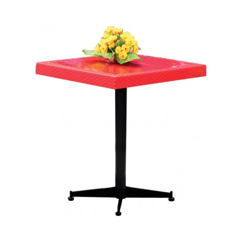 Bàn vuông chân sắt cà phê