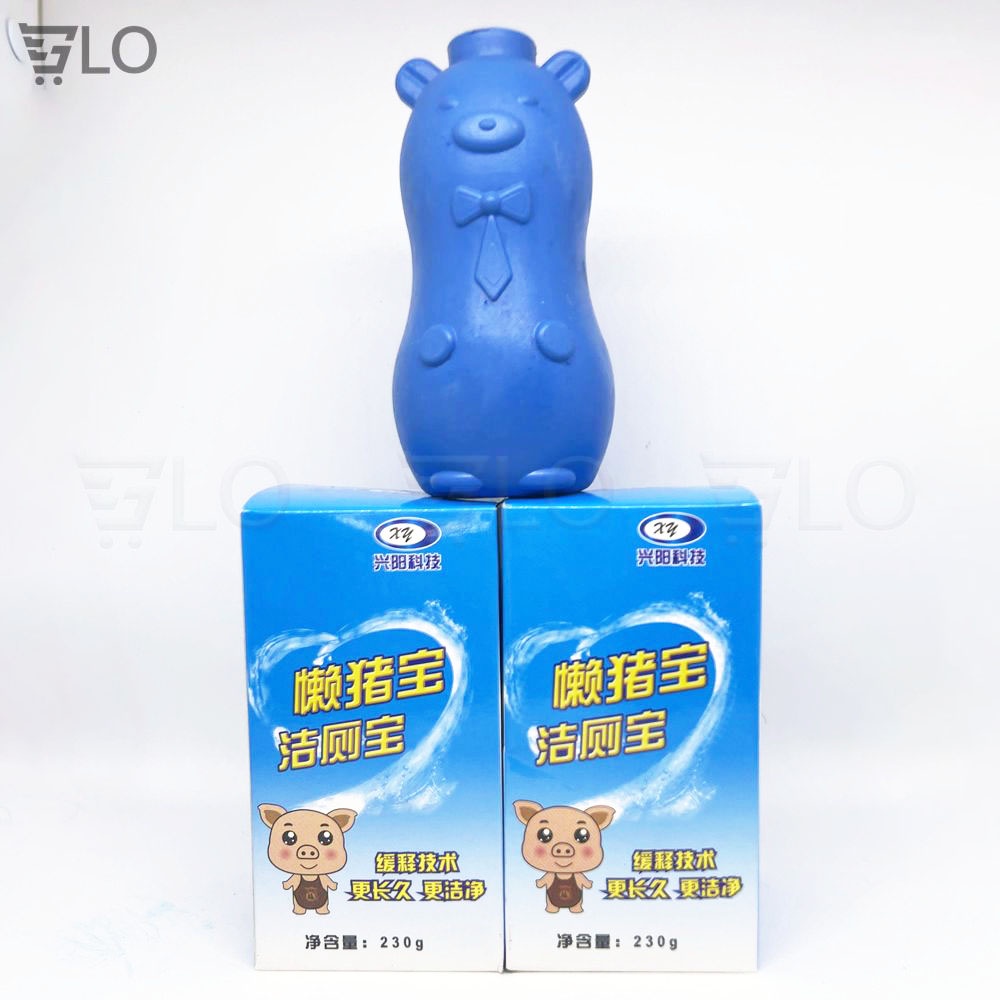 Chai Tẩy Bồn Cầu Loại Mới Hình Con Heo - 1 Chai Thay Thế Cho 40 Viên Tẩy