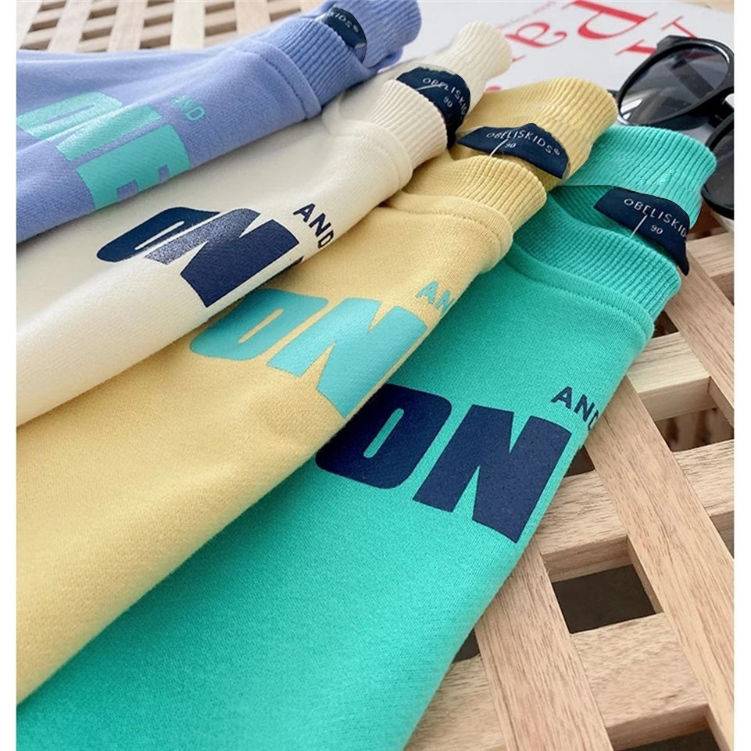 Hàng Mới Về Áo Nỉ Tay Dài Dáng Rộng Dễ Phối Đồ Thời Trang Xuân Thu Cho Bé