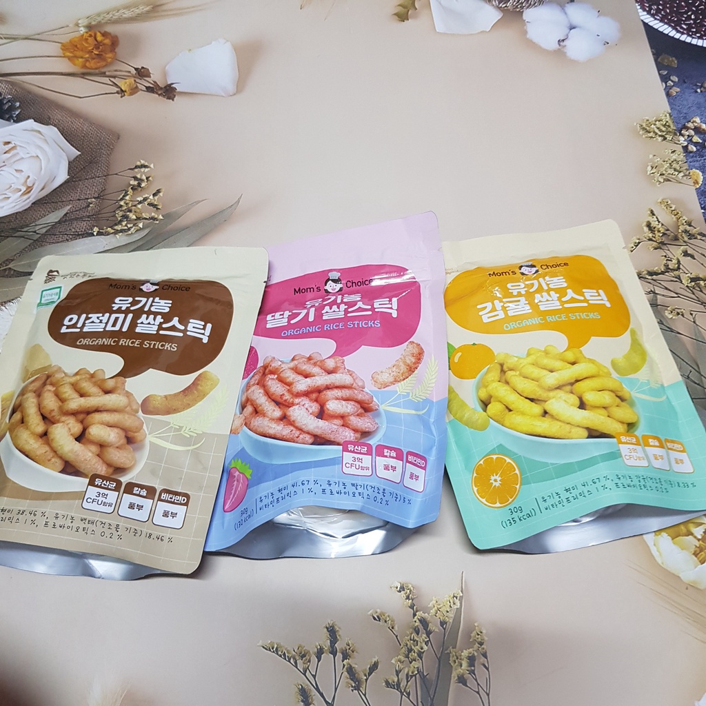 Bánh gạo lứt hữu cơ Mom’s Choice Hàn Quốc 30g