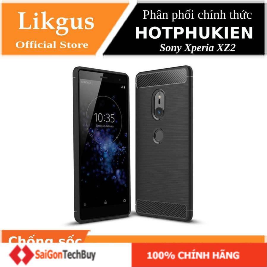 Ốp lưng chống sốc Sony Xperia XZ2 hiệu Likgus (chuẩn quân đội, chống va đập, chống vân tay) - Hàng chính hãng