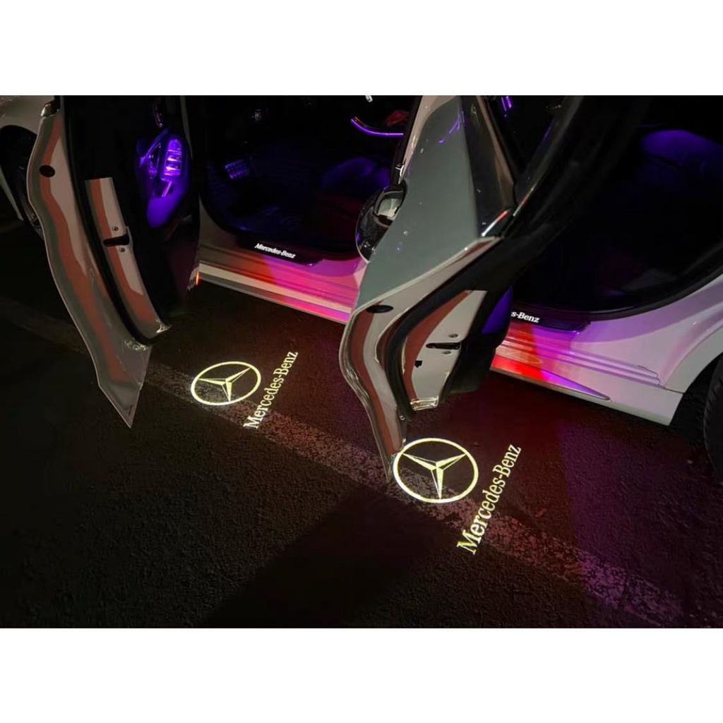 ĐÈN RỌI CỬA XE MERCEDES /AMG / APPLE TREE  BỘ 4C