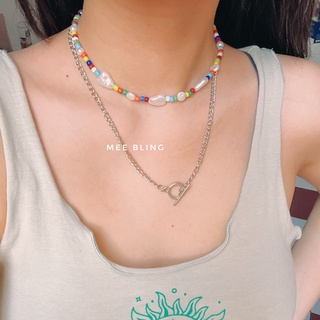 Mee bling ♡ set 2c vòng cổ màu sắc 2pcs lollipop necklace set