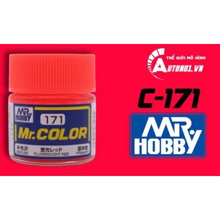 Sơn mô hình màu đỏ neon lacquer c171 10ml mr.hoppy s067
