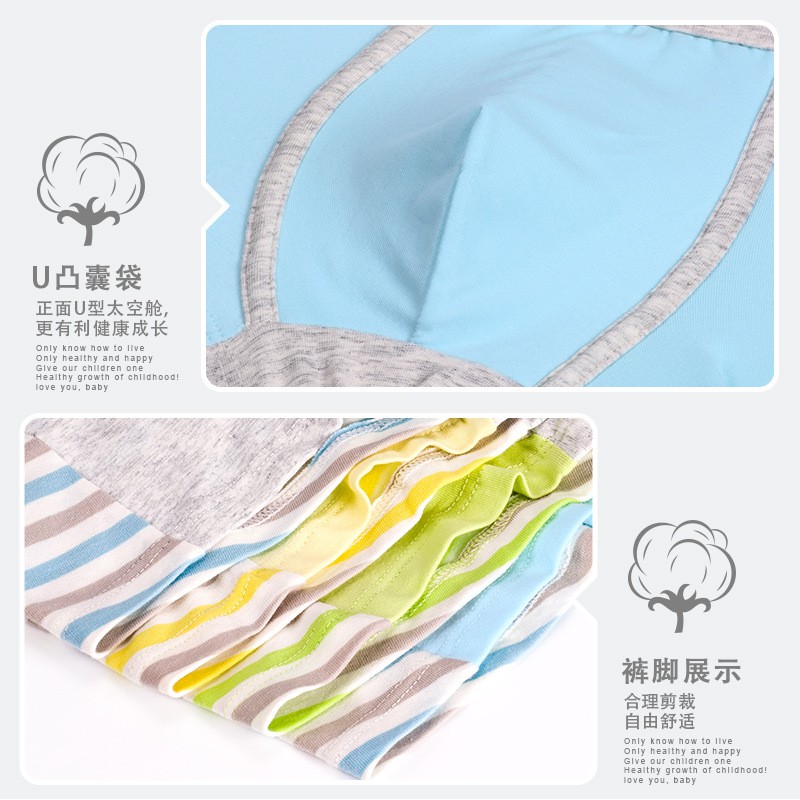 Bộ 2 Quần Lót Boxer Cotton In Họa Tiết Dễ Thương Cho Bé Trai