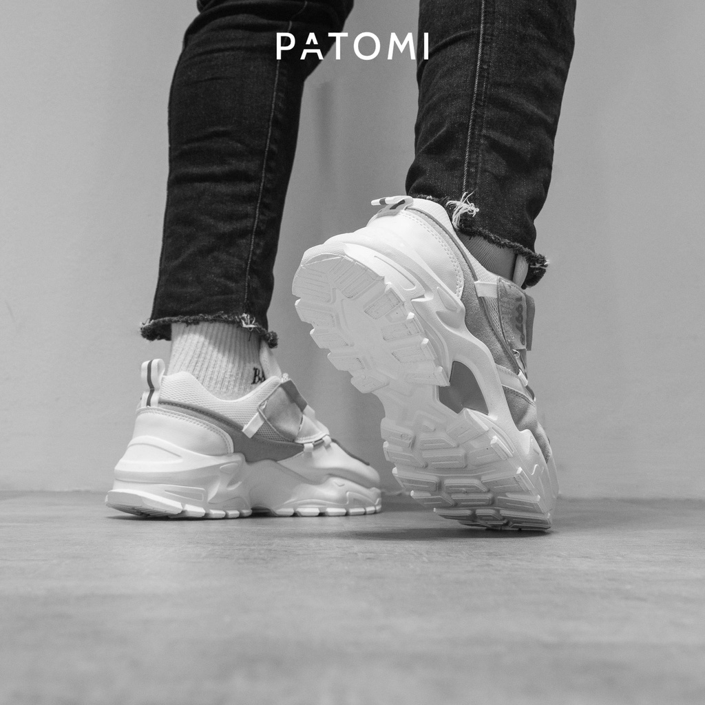 Giày thể thao nam da lộn tăng chiều cao chính hãng PATOMI, giày sneaker nam phong cách ulzzang Hàn quốc – G408