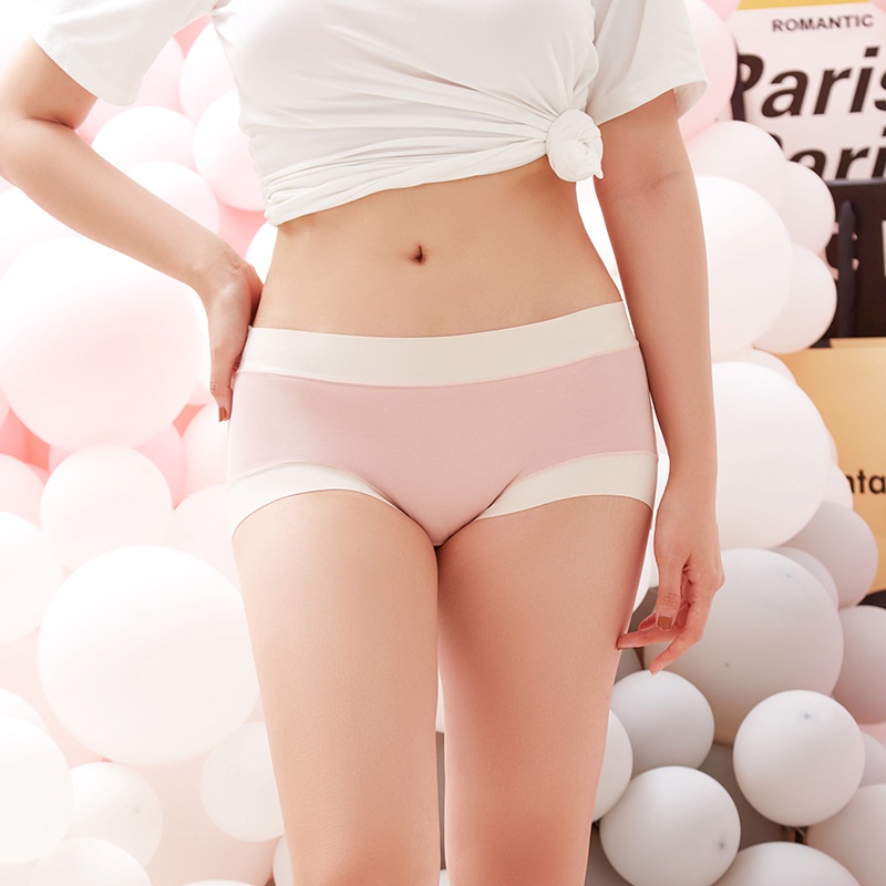 [Thanh Lý] quần lót nữ cotton cạp to Lưng cao viền trắng KIMCHIBIKINI chip mềm mại thoáng mát dễ thương QL033