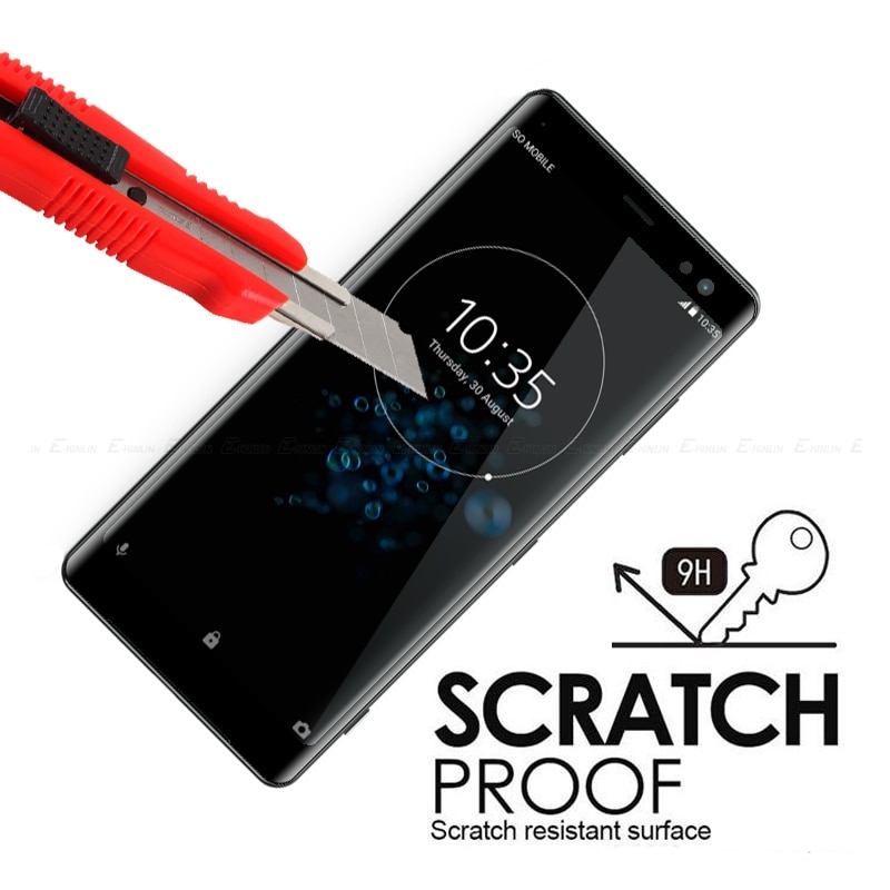 Kính cường lực bảo vệ màn hình viền cong dành cho Sony Xperia Xz3 Xz2 Xz1 Compact Premium Xa1 Xa2 Plus Ultra