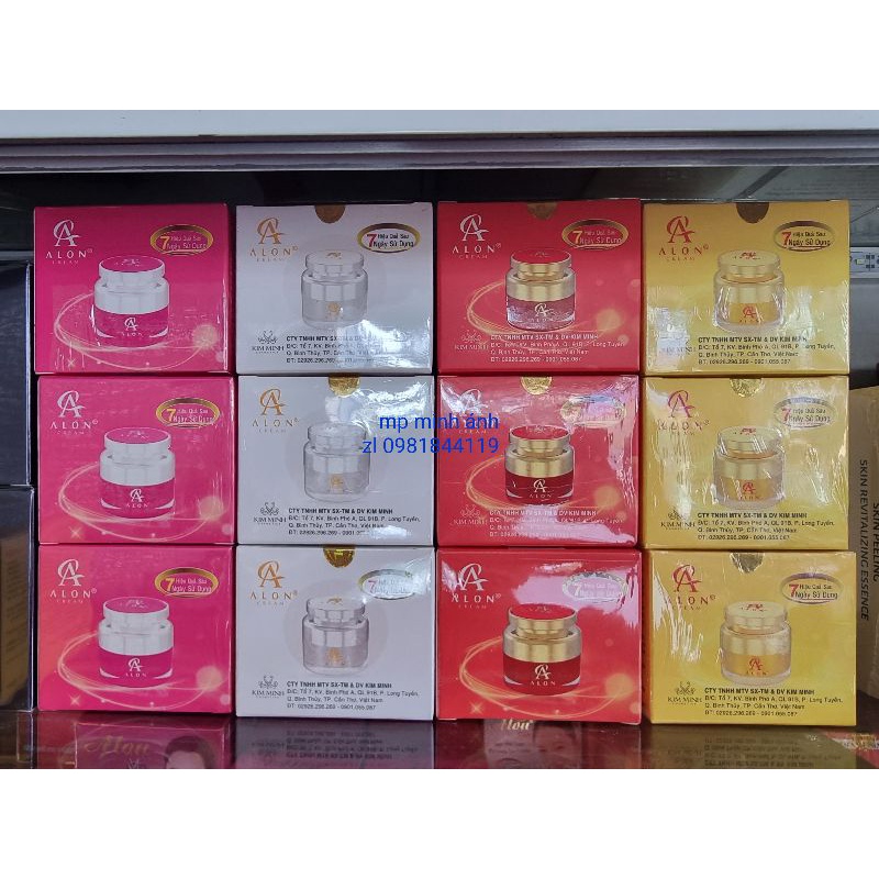 kem alon mụn thâm trắng da mờ sẹo se khít lỗ chân lông 15gr (mẫu mới chuẩn cty)
