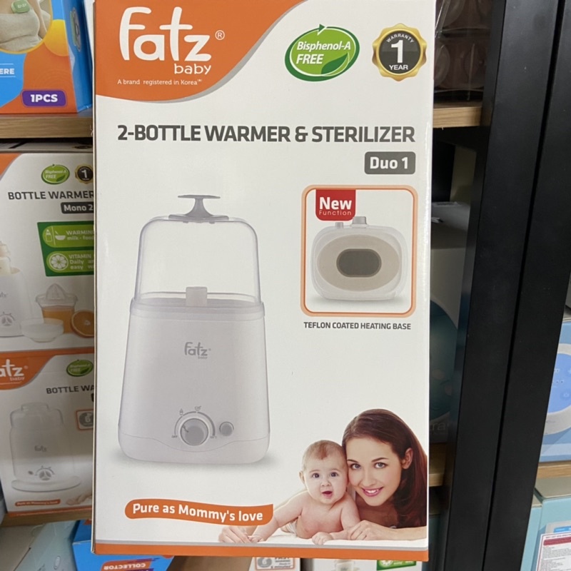 Máy hâm sữa hai bình cổ rộng Fatz baby Duo1