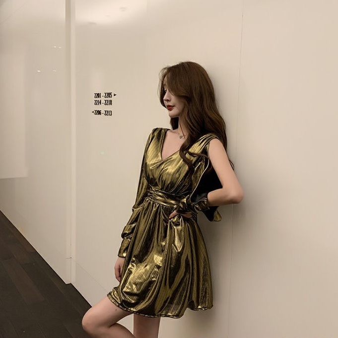 Đầm nữ dáng xòe kiểu tay lỡ Emilyshop