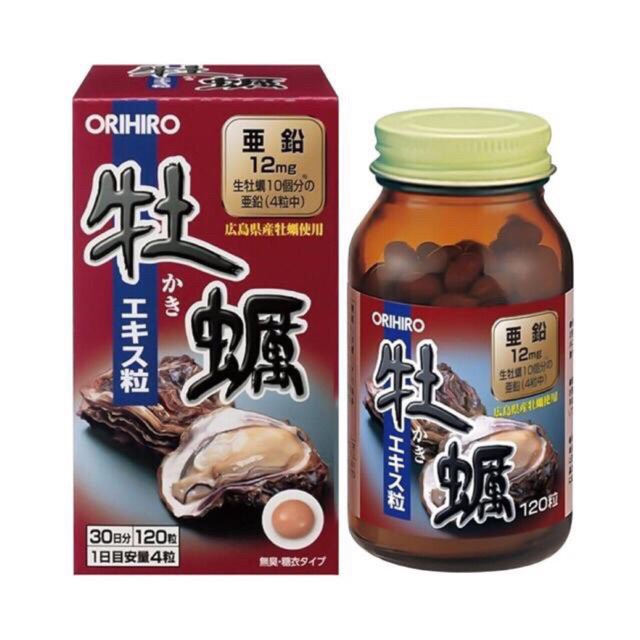 Viên uống tinh chất hàu tươi orihiro Nhật Bản, tinh chất hàu tươi orihiro