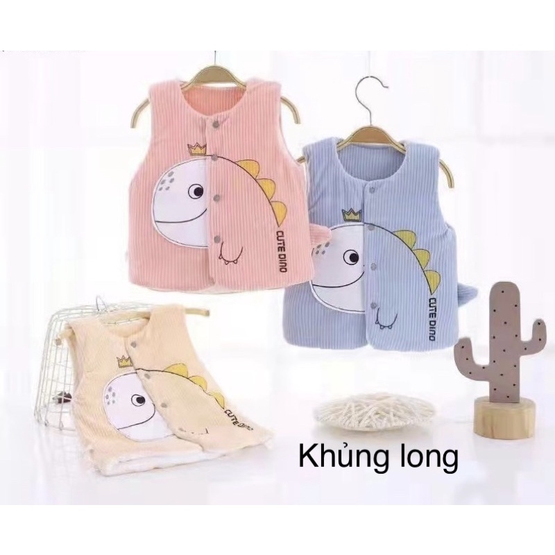Áo gile nhung trần bông hàng quảng châu chất đẹp cho bé