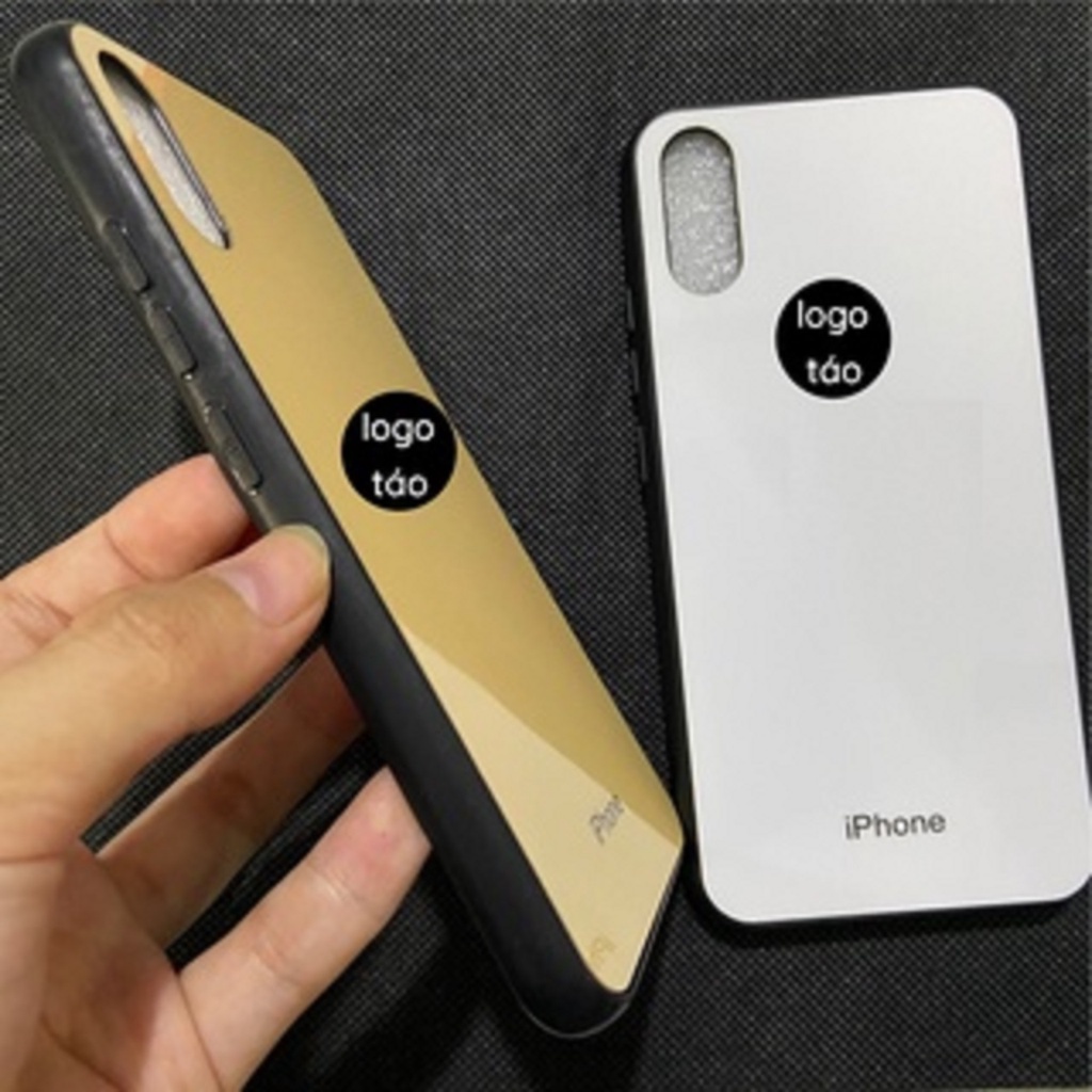 Ốp lưng giả kiểu i.p.h.o.n.e cho Xiaomi Redmi 7 / Redmi 7a / Note 7 / Note 7 pro lưng ép kính