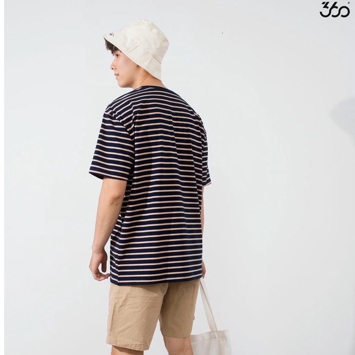 Áo phông cổ tròn kẻ ngang thương hiệu 360 Boutique chất vải cotton  - APTTK284 | BigBuy360 - bigbuy360.vn