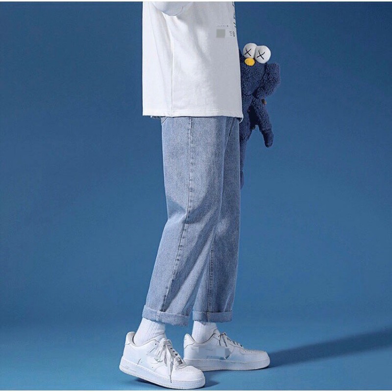 Quần bò nam, quần jeans baggy nam ống xuông phong cách Hàn Quốc2021_TEMPER STORE