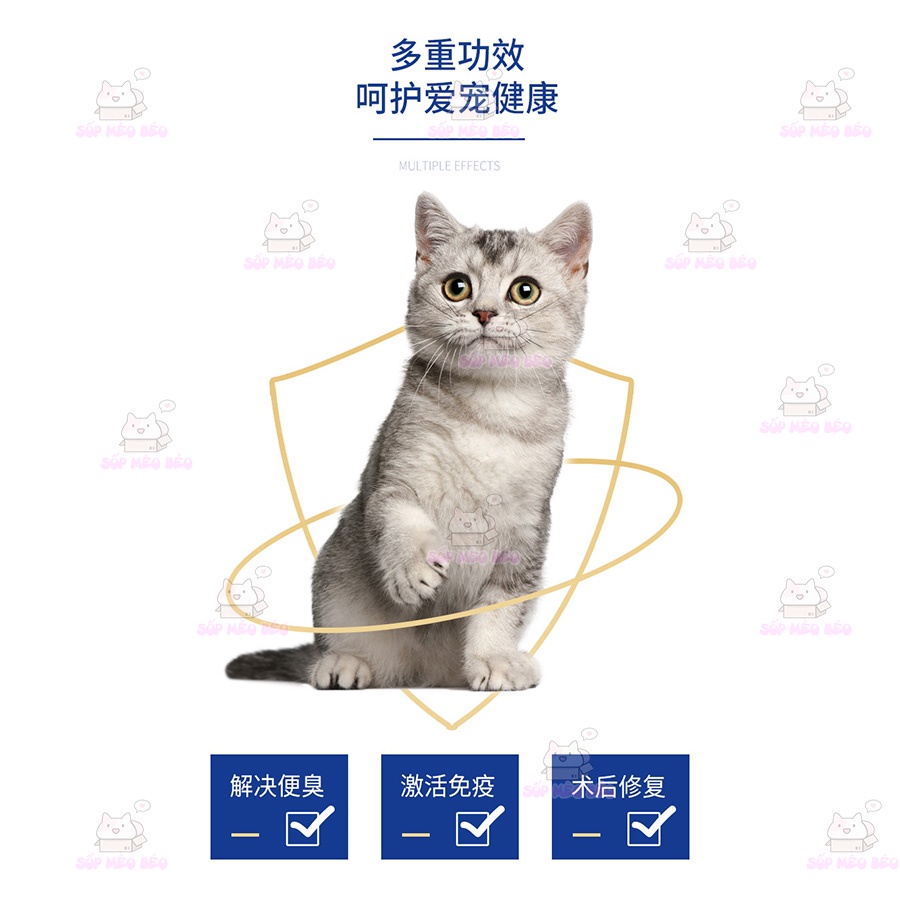 Gói Men tiêu hóa Axit Lactic hãng FEANBEI 5gr rắc thức ăn cho Cún Mèo hỗ trợ tiêu hóa