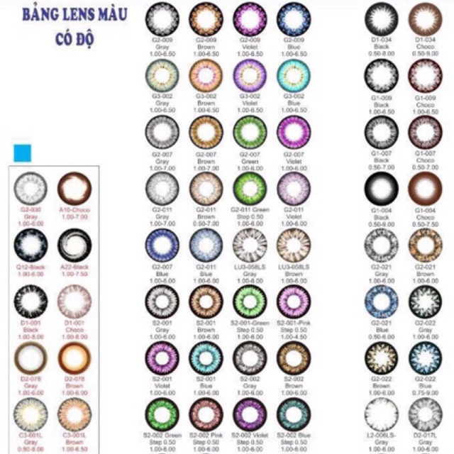 1 cap Lens có độ theo yêu cầu