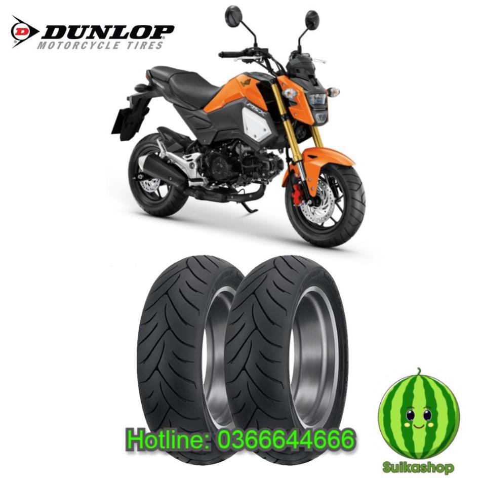 Lốp Dunlop cho xe Honda MSX 125 (Lốp trước SCOOTSMART 120/70-12 hoặc lốp sau SCOOTSMART 130/70-12)