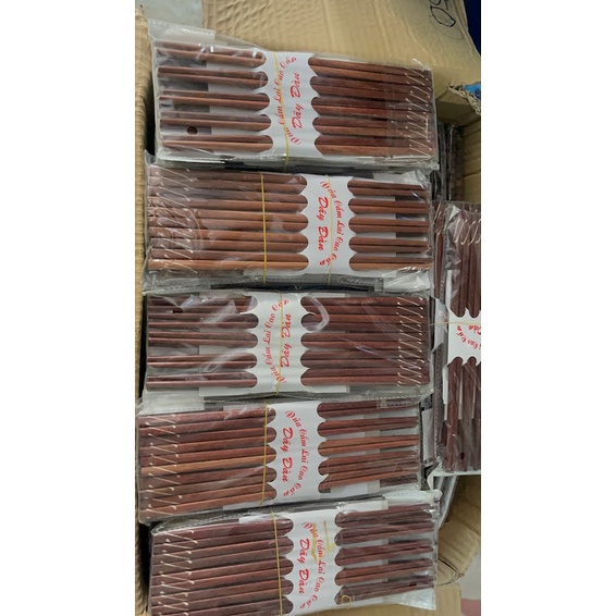 đũa gỗ cẩm  lai tiện hình dây đàn 20 chiếc ( 10 đôi / 1 bịch )
