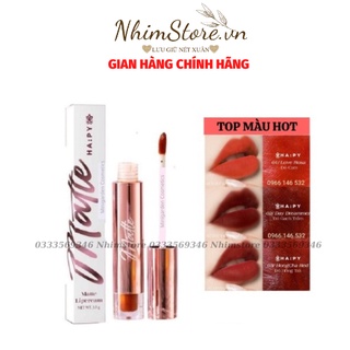 Son Ha:py Mattle Lipcream son Hapy kem lì, bám màu lâu trôi 3.5ml - Phiên bản son Roses mẫu mới