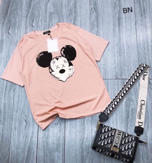 Áo dáng thụng micky in hai mặt siêu hót